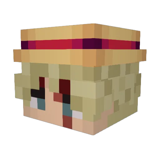Simonnn09 Minecraft avatar head, 3D render