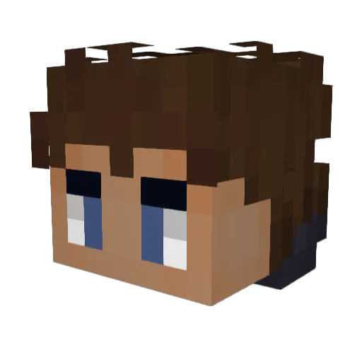 SimonsCamera Minecraft avatar head, 3D render