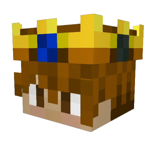 Simonx108 Minecraft avatar head, 3D render