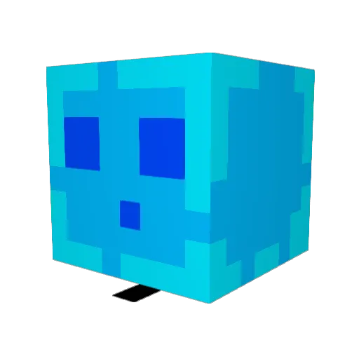 Simony00 Minecraft avatar head, 3D render