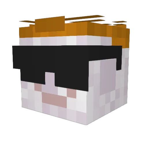 SimoxSimox Minecraft avatar head, 3D render