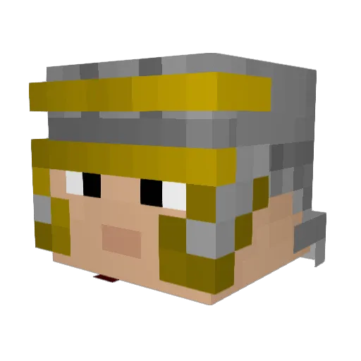 Simp0277 Minecraft avatar head, 3D render