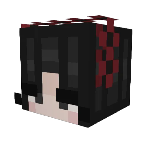 SimpAries Minecraft avatar head, 3D render
