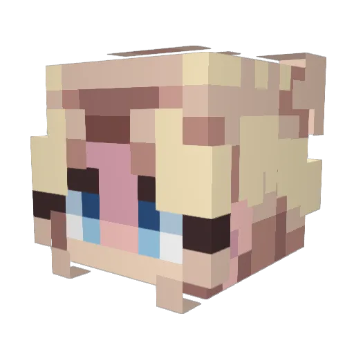 SimpBussin Minecraft avatar head, 3D render