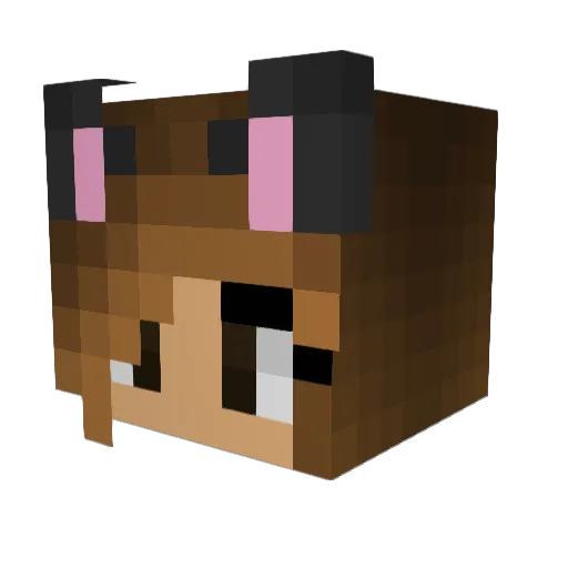 SimpForGud Minecraft avatar head, 3D render