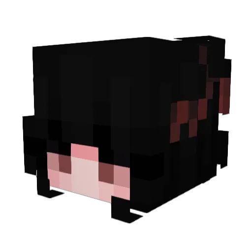 SimpGura Minecraft avatar head, 3D render