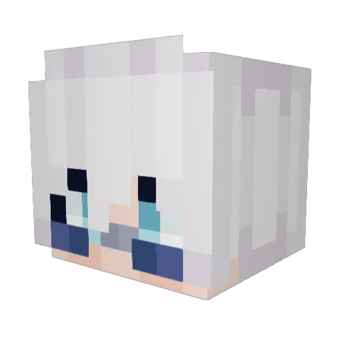 SimpSamurai Minecraft avatar head, 3D render