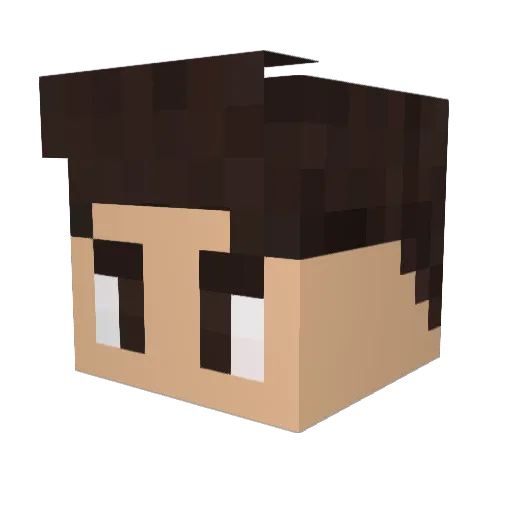 Simp_De_Qiyana Minecraft avatar head, 3D render