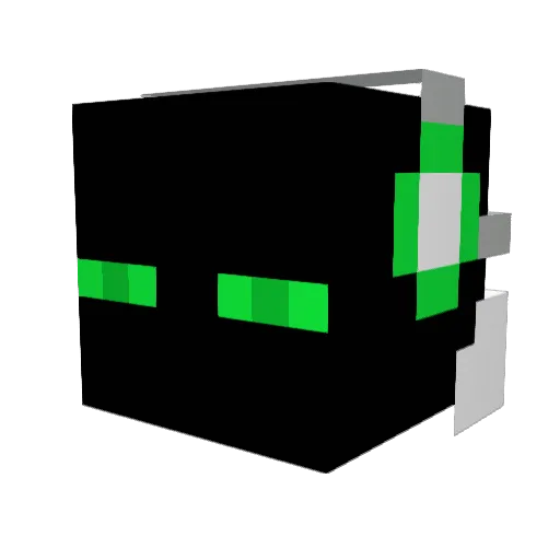 Simpa_03 Minecraft avatar head, 3D render