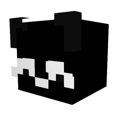Simpii_ Minecraft avatar head, 3D render