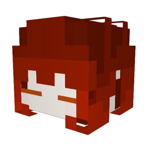 SimpleCatch Minecraft avatar head, 3D render