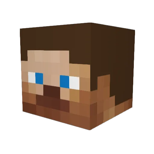 SimpleComplexx Minecraft avatar head, 3D render