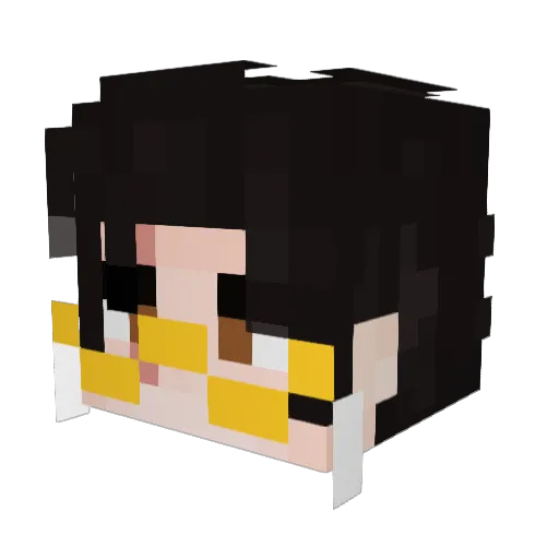 SimpleSyed Minecraft avatar head, 3D render