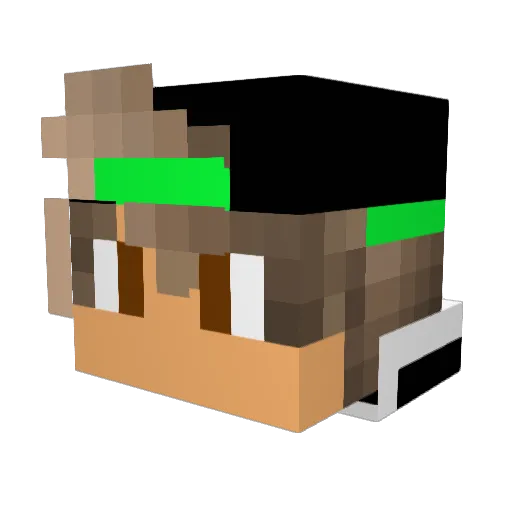 Simplecube09 Minecraft avatar head, 3D render