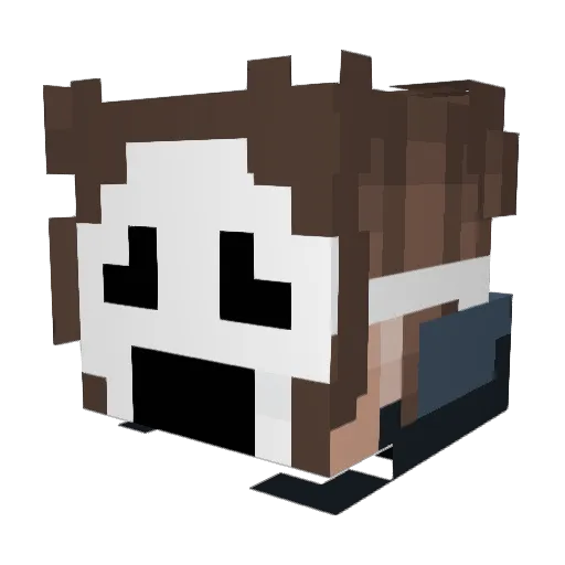 SimpleeSteve28 Minecraft avatar head, 3D render