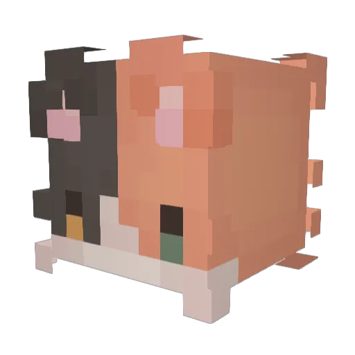 SimplestLuke Minecraft avatar head, 3D render