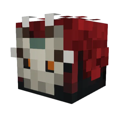 SimplexDesigns Minecraft avatar head, 3D render