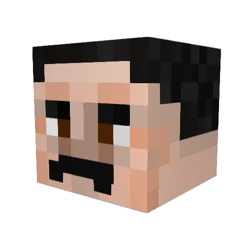 SimplicitySucks Minecraft avatar head, 3D render