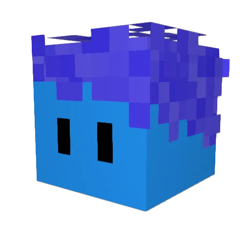 Simplistic420 Minecraft avatar head, 3D render
