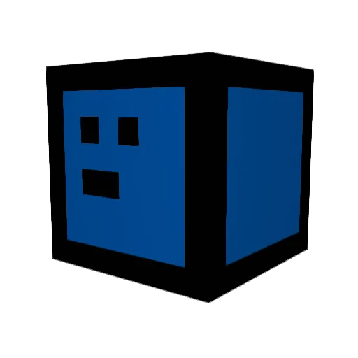 Simplite Minecraft avatar head, 3D render