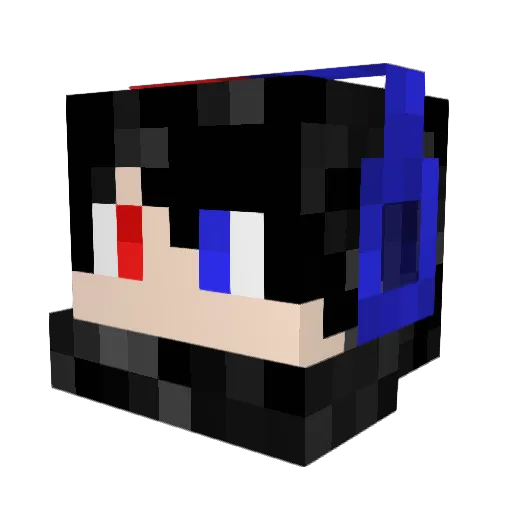 Simplus_Dream Minecraft avatar head, 3D render