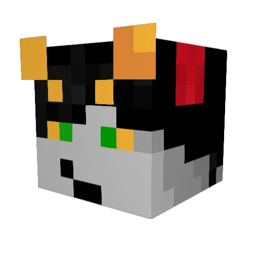 SimplyAG Minecraft avatar head, 3D render