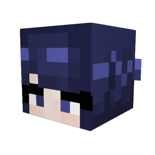 SimplyAngelica Minecraft avatar head, 3D render