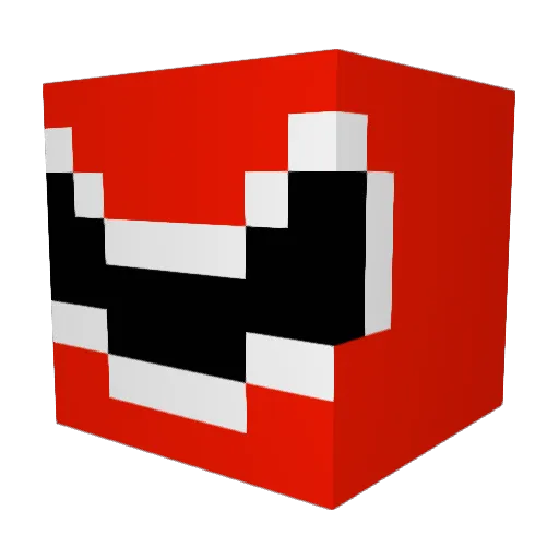 SimplyBarbossa Minecraft avatar head, 3D render