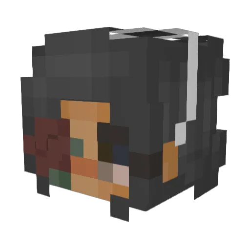 SimplyBr00ke Minecraft avatar head, 3D render