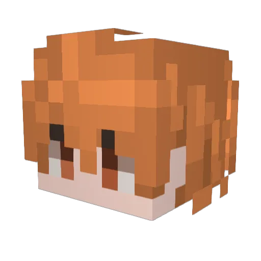 SimplyCheezey Minecraft avatar head, 3D render