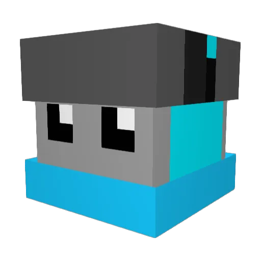 SimplyChris Minecraft avatar head, 3D render