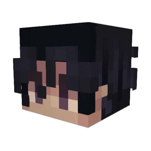 SimplyDying Minecraft avatar head, 3D render