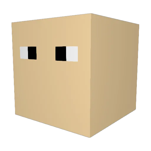 SimplyEdvin Minecraft avatar head, 3D render