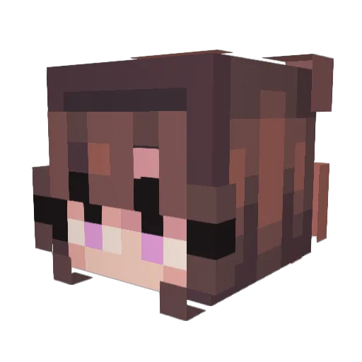 SimplyEmber Minecraft avatar head, 3D render