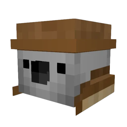 SimplyFlaunt Minecraft avatar head, 3D render
