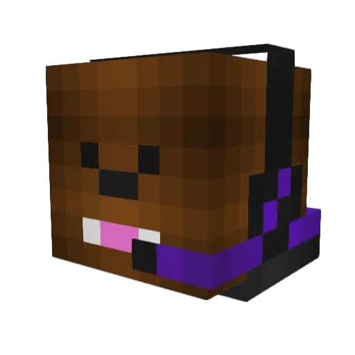 SimplyFlo Minecraft avatar head, 3D render