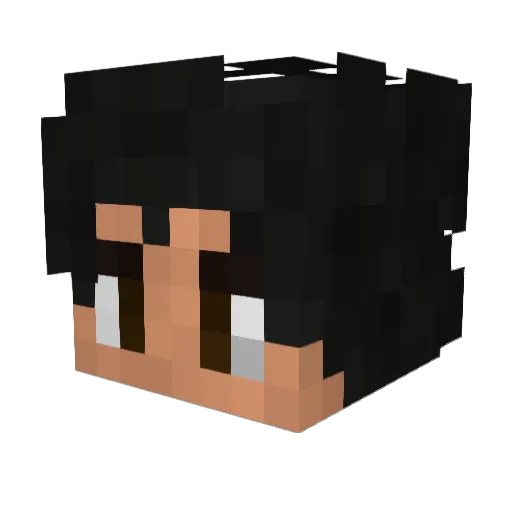 SimplyJalen Minecraft avatar head, 3D render
