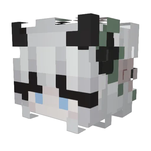 SimplyKylie Minecraft avatar head, 3D render