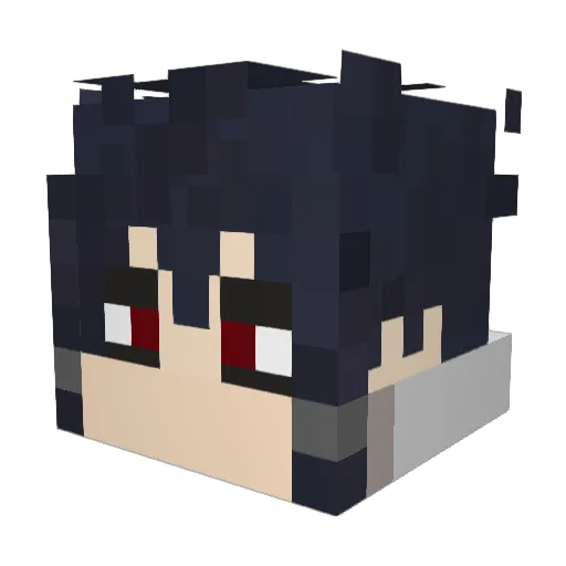SimplyOsaka Minecraft avatar head, 3D render