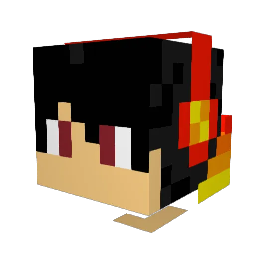 SimplyShaw Minecraft avatar head, 3D render