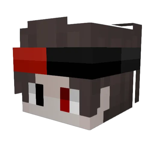 SimplyVR Minecraft avatar head, 3D render