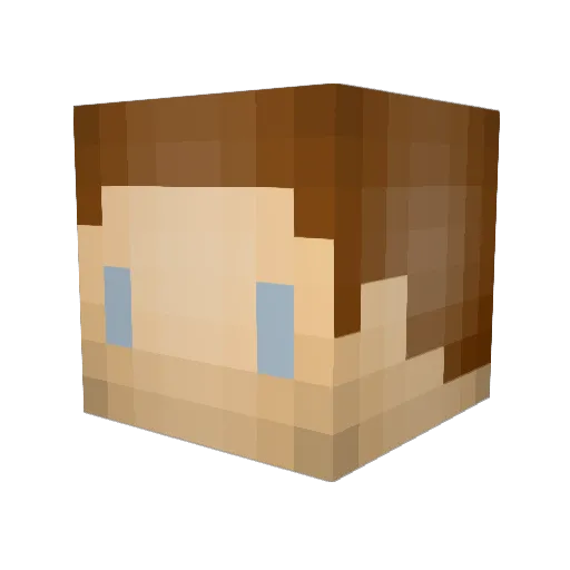 SimplyWilber Minecraft avatar head, 3D render