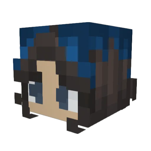 Simply_Amber Minecraft avatar head, 3D render