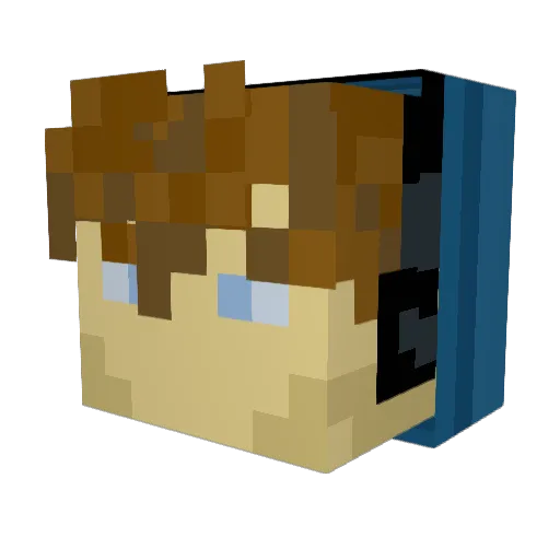 Simply_Cone Minecraft avatar head, 3D render