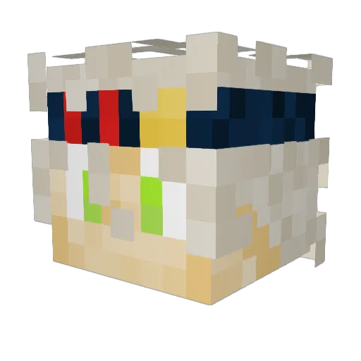 Simply_yp Minecraft avatar head, 3D render