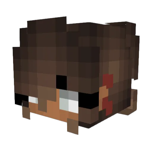 Simplylark Minecraft avatar head, 3D render
