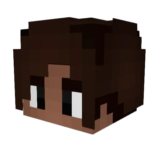 SimplyxCookie Minecraft avatar head, 3D render