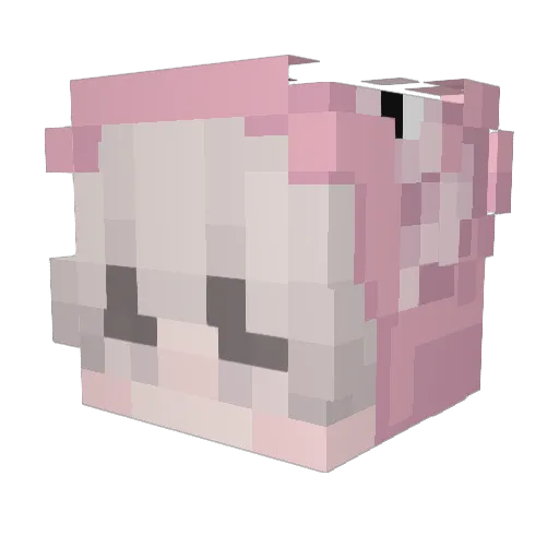 Simplyyyyyyy Minecraft avatar head, 3D render