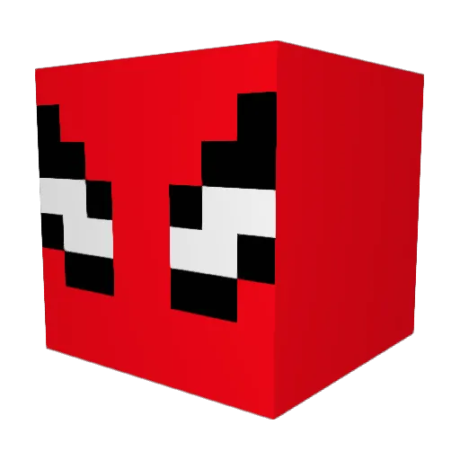 Simpolicious Minecraft avatar head, 3D render