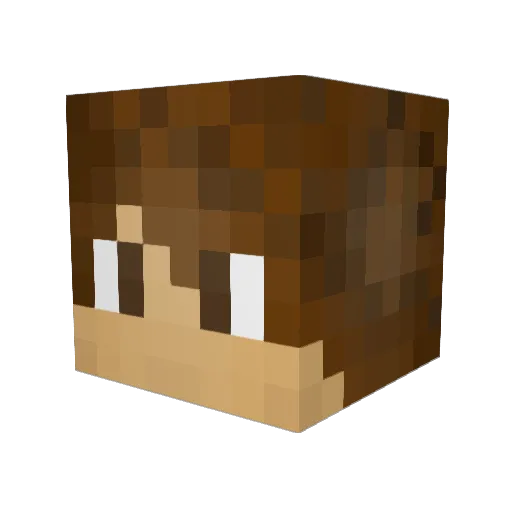 SimpsonBruh Minecraft avatar head, 3D render